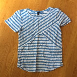 Blue striped JCrew T-shirt short sleeved size s